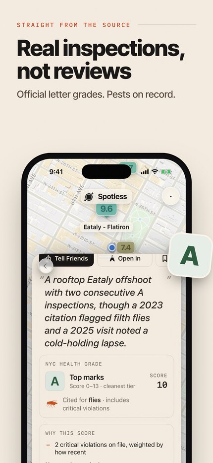 Spotless panel — Real inspections, not reviews